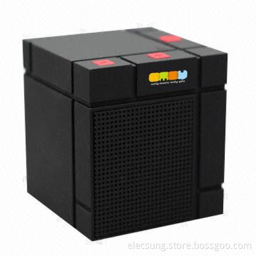 Mobile Phone Mini Speaker with Square Shape, Mic, Handsfree Functions